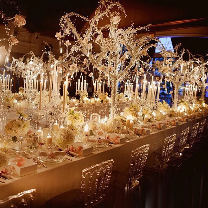 Acrylic Beaded String Wedding Party Decoration 1m/2m Pearl & Diamond String