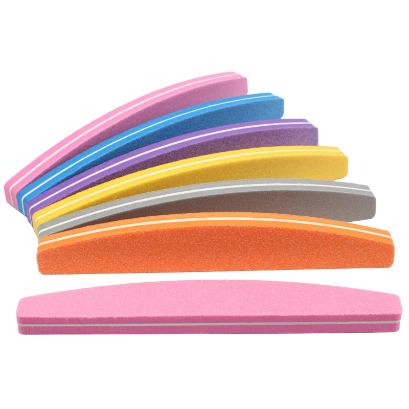 Colorful Double Sided Nail Buffers 5-Pack - Sanding Sponge Manicure Tools