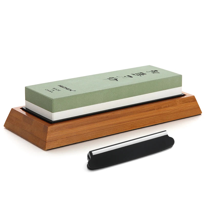 Diamond Sharpening Stone for Knives with Angle Guide 180x60x30mm - Double-Sided Whetstone for Kitchen Use
