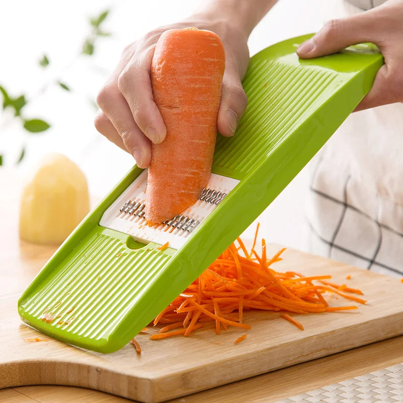 Stainless Steel Mandoline Slicer for Vegetables with 3 Blades - Julienne & Slicer Cutter