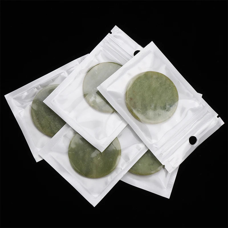 5 Pack Jade Stone Lash Extension Glue Pallet Pads Makeup Tool