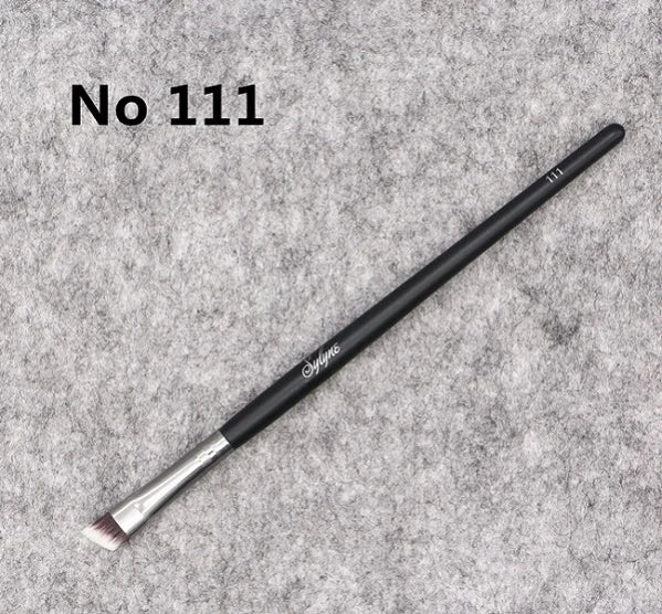 Eyeshadow Makeup Brush Kit with Eyebrow and Blending Brushes - Synthetic Hair, Multiple Handle Colors