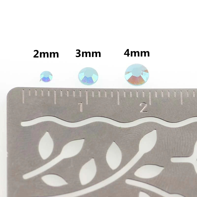 3-4mm AB Jelly Resin Nail Rhinestones Round Flatback Glitter Stones Nail Art Decoration