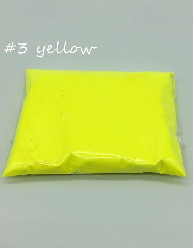 Fluorescent Powder for Nail Art, Paint & Cosmetic Use - 10g White