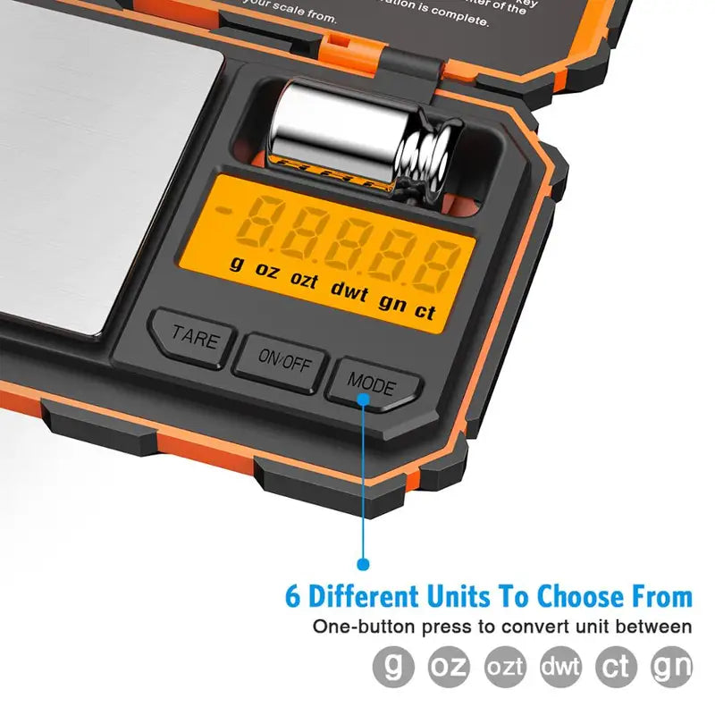 Digital Mini Kitchen Scale 200g with 0.01g Precision and Calibration Weight