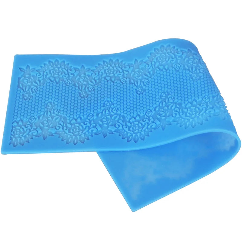 Flower Silicone Lace Mold for Cake Decoration Big Size Fondant Gumpaste Border