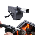 Hand BBQ Fan Air Blower for Grill Outdoor Picnic Fire Bellows Stainless Steel