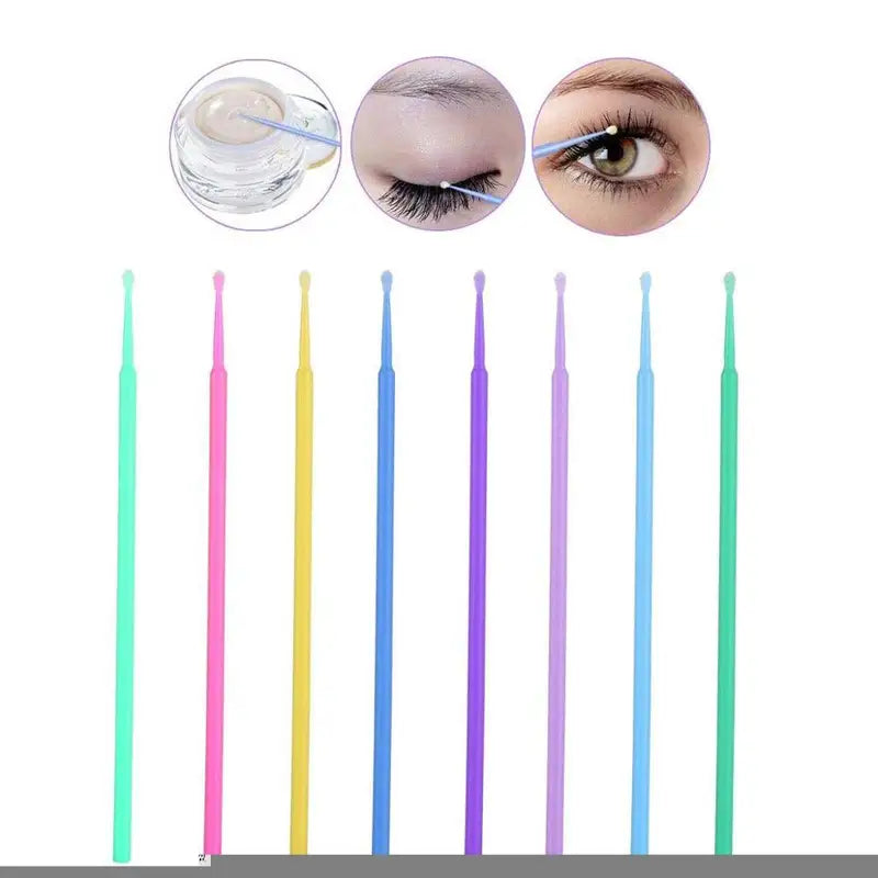 Disposable Microbrush Applicators for Makeup and Lash Extensions, 100pcs