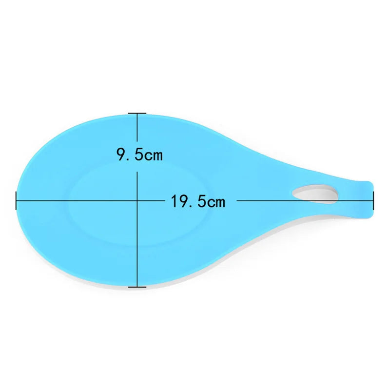 Silicone Spoon Insulation Mat Heat Resistant Coaster Tray Kitchen Tool