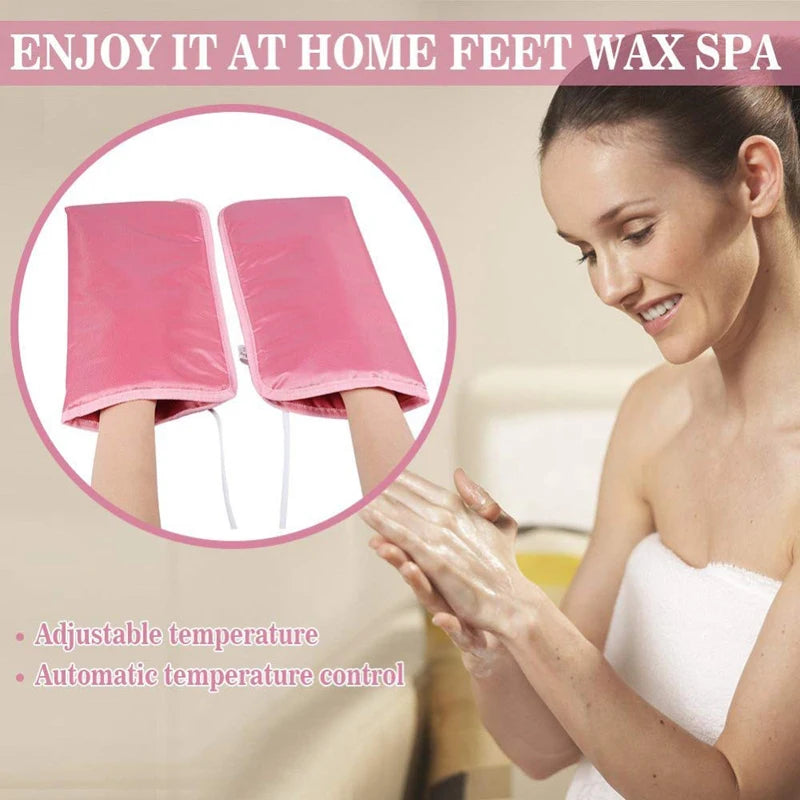 Electric Heated Paraffin Wax Booties & Mittens for Hand & Foot Therapy
