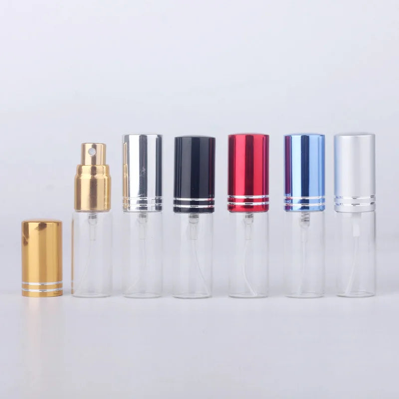 100PCS 5ml Travel Empty Perfume Spray Bottles Gift Sample Mini Cosmetic Containers