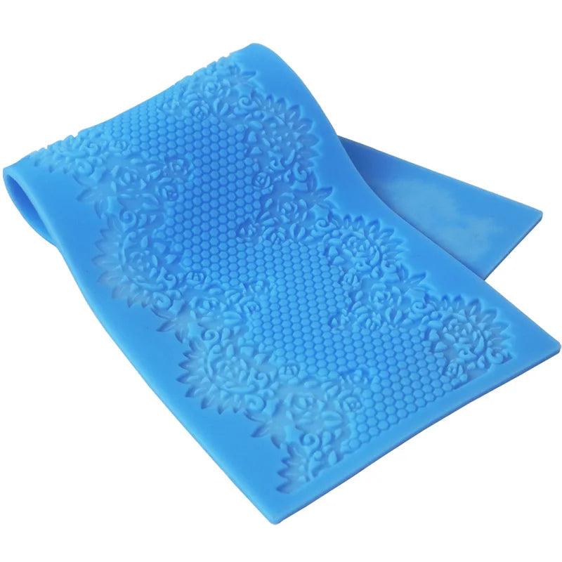 Flower Silicone Lace Mold for Cake Decoration Big Size Fondant Gumpaste Border