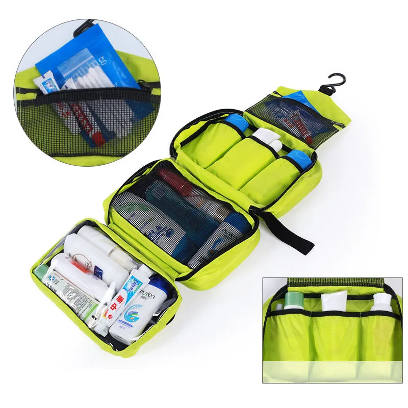 Hanging Travel Toiletry Bag Organizer Kit Waterproof Cosmetic Storage for Men Women