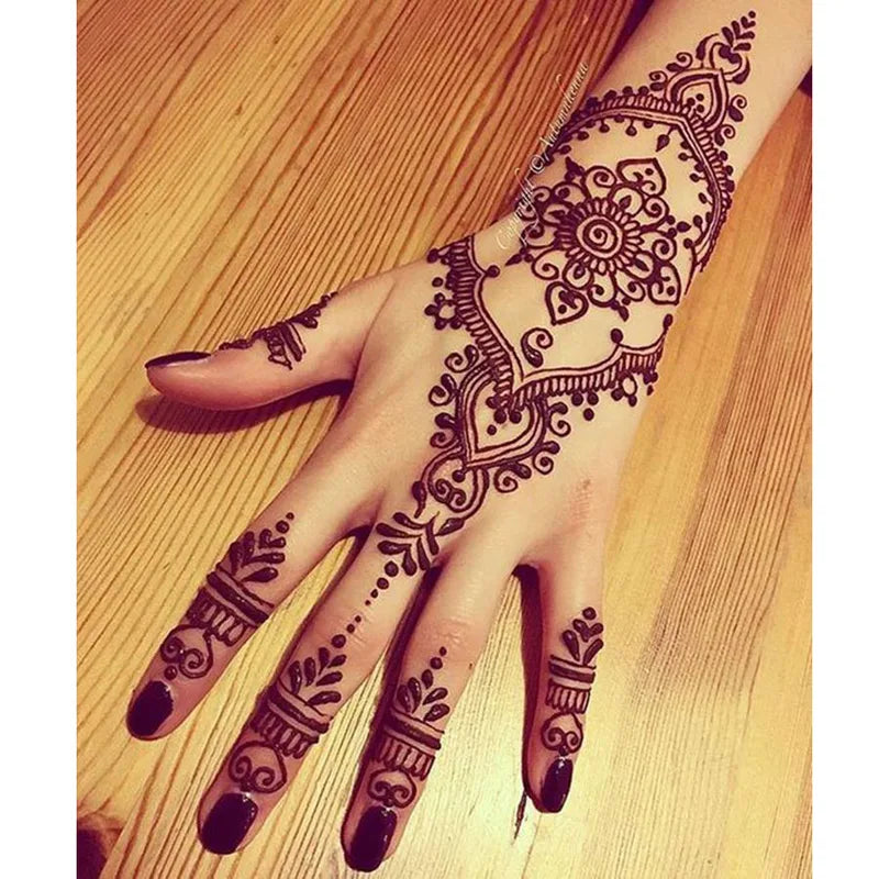 Henna Cones Body Art Temporary Tattoo Paste for Mehndi & Body Painting
