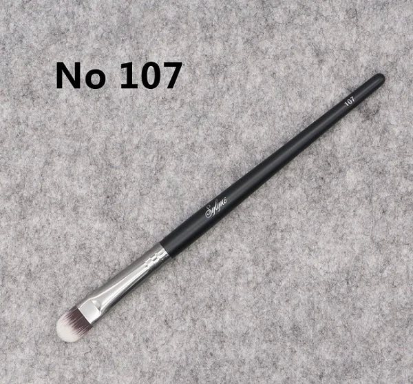 Eyeshadow Makeup Brush Kit with Eyebrow and Blending Brushes - Synthetic Hair, Multiple Handle Colors