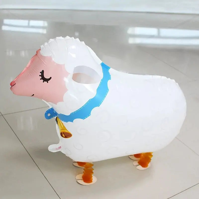 Sheep Foil Balloons Kids Party Decorations Aluminum Air Balloons - 66cm