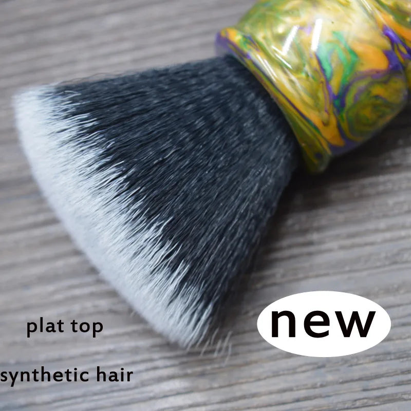 26mm Synthetic Hair Flat Top Shaving Brush for Men Beard Grooming