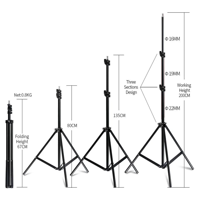 Photography Softbox Lighting Kit 50x70cm Studio Continuous Light System