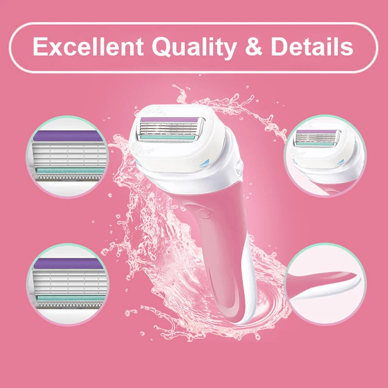 Women's Electric Shaver & Epilator Set - Body, Face, Bikini, Legs, Arms