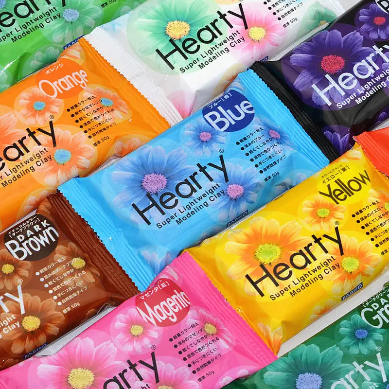 Lightweight Clay Set 50g 10 Colors for Arts & Crafts - Japan