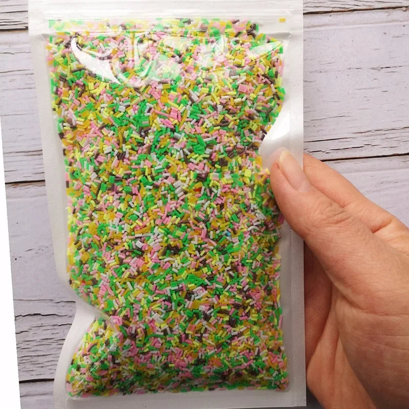 Fake Candy Sprinkles for Cake Decorations 100g - Non-Toxic Play Food