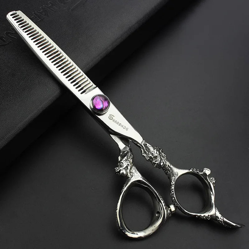 Professional Hairdressing Scissors 8 Inch Hair Cutting Shears for Barbers and Stylists