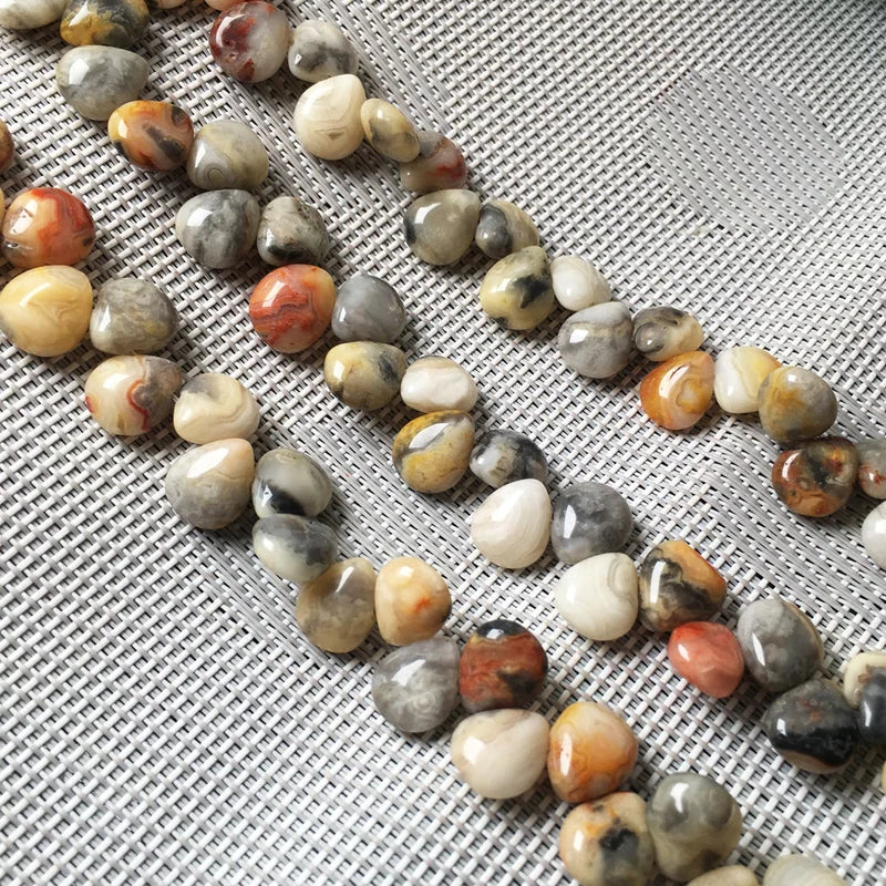 Natural Stone Water Drop Beads for Jewelry Making - Loose Crystal Beads 10x5mm