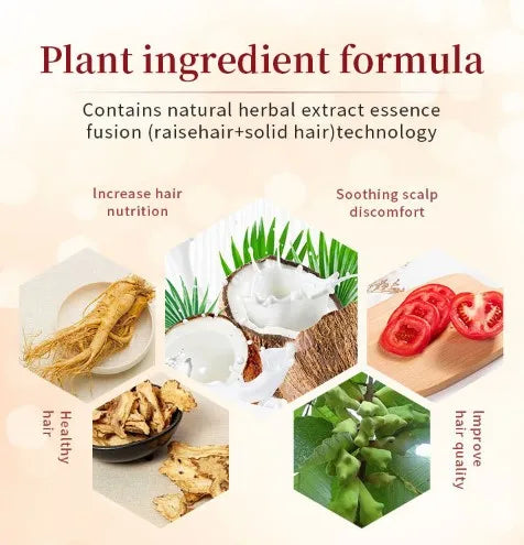 500ml Natural Coconut Oil Hair Dye Shampoo - Instant Permanent Hair Color