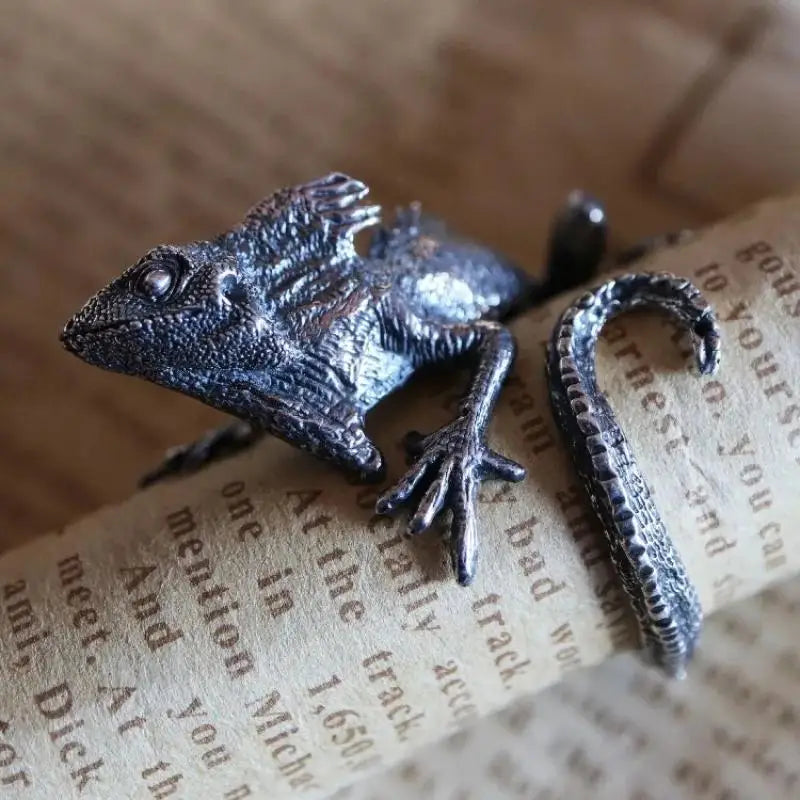 Vintage Lizard Ring for Men Women Trendy Gecko Hip Hop Rock Jewelry Gift