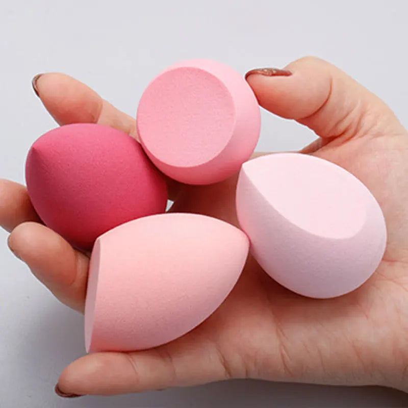 4pcs Makeup Sponge Powder Puff Set Wet & Dry Foundation Blenders