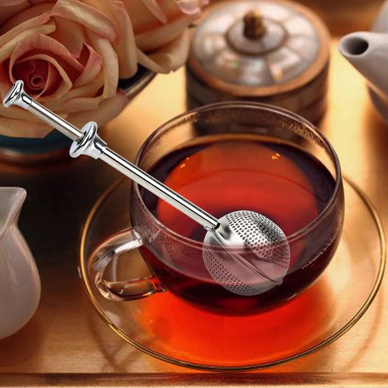 Stainless Steel Tea Infuser Ball - Reusable Coffee & Spice Filter for Kitchen