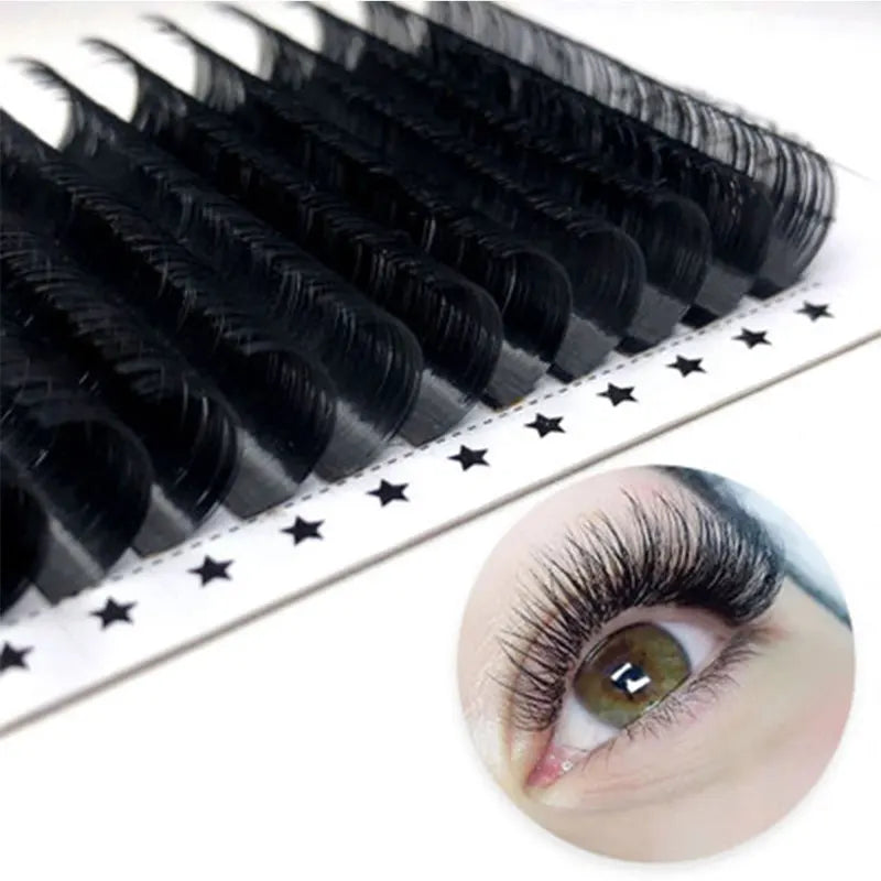 Eyelash Extension Trays - Silk C D Mix Lengths for Professional Lash Artists