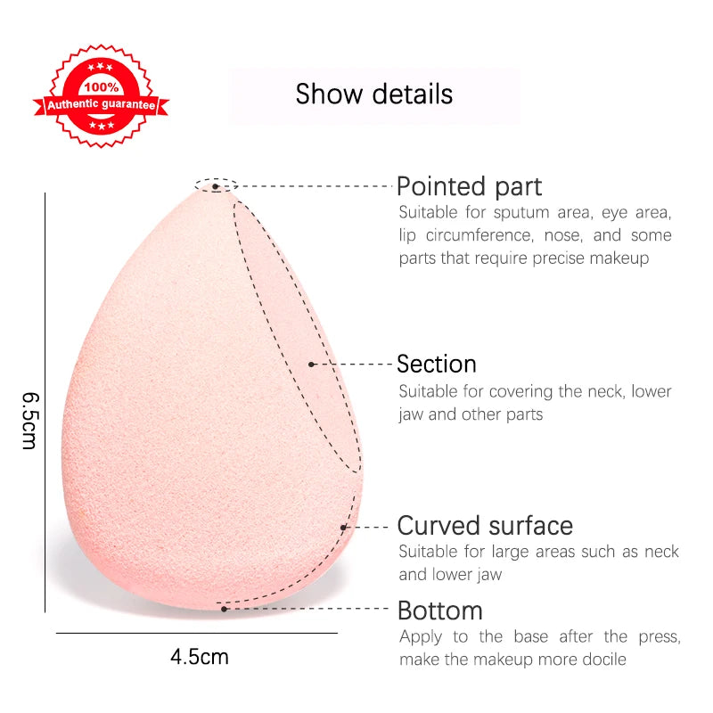 Makeup Blender Cushion Sponges Dual-Purpose Cosmetic Puff for Flawless Makeup