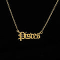 Zodiac Constellation Necklace for Women - Stainless Steel Pendant Jewelry