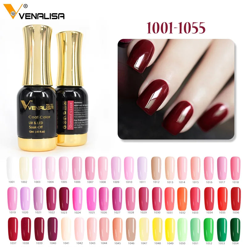 Long-Lasting Gel Nail Polish Set - 111 Colors UV & LED Cure 12ml