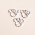 Crystal Mouse Charms Pendants for Jewelry Making 10pcs - Necklace Bracelet DIY Accessories