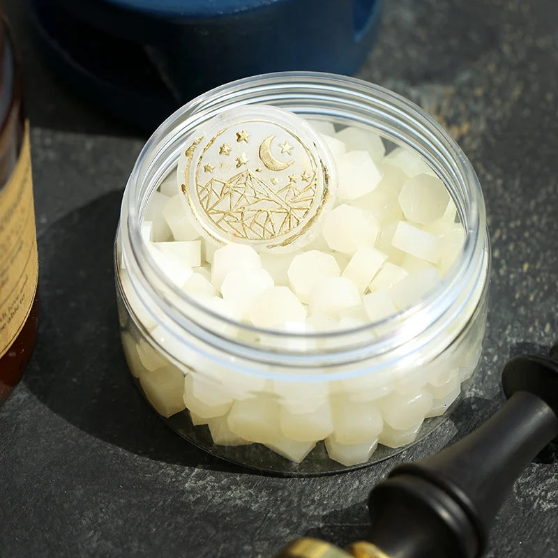 100Pcs Transparent Wax Seal Stamp Crafting Supplies for Invitations & Scrapbooks