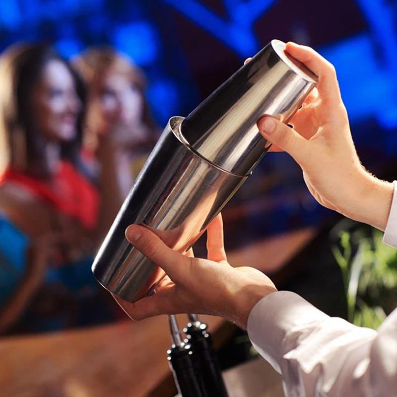Professional Stainless Steel Cocktail Shaker Bar Set with Multiple Variants
