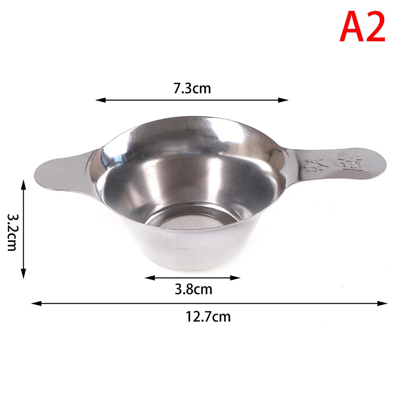 Stainless Steel Tea Strainer Filter Sieve for Leaf Tea & Spices - 2 Sizes