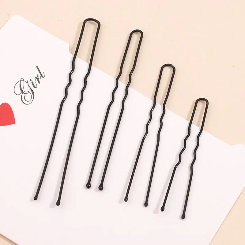 Hair Pins Grips Set - Waved Metal Hair Clips for Styling & Support