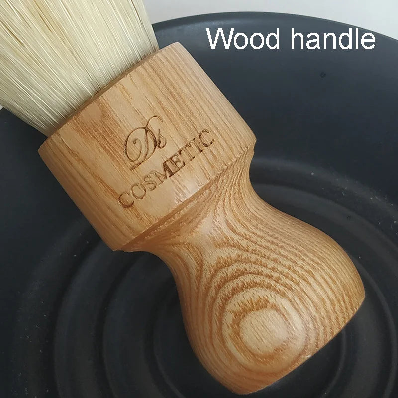Boar Bristle Shaving Brush with Wooden Handle - Soft Hair, 26mm Knot