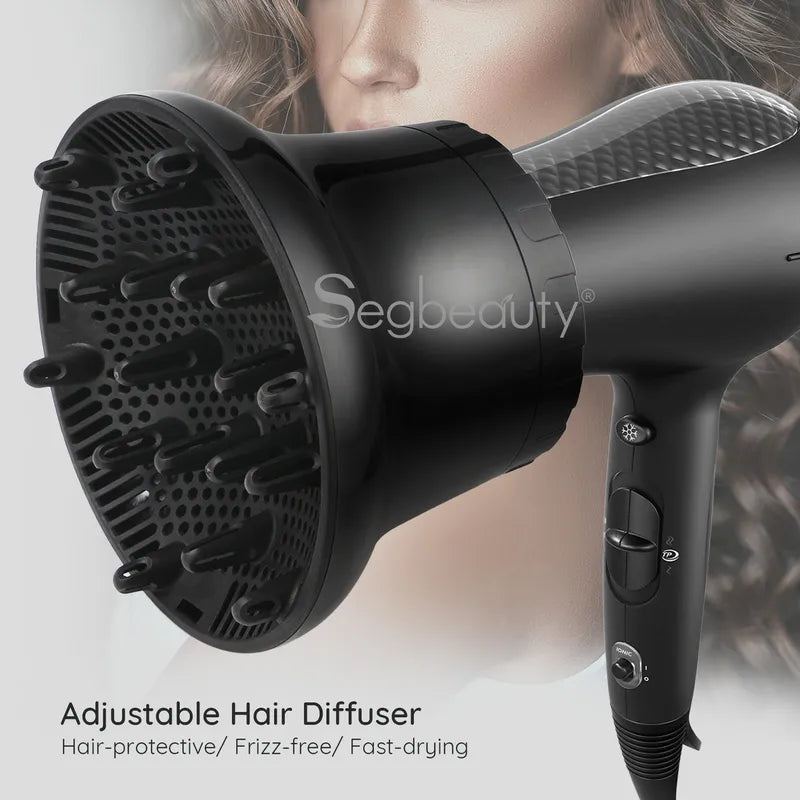 Universal Curly Hair Diffuser Attachment for Blow Dryers - Adjustable Fit