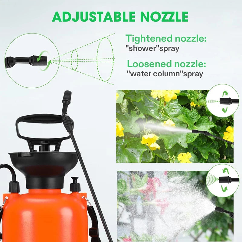 Garden Pressure Sprayer 3L/5L Hand Pump Disinfection & Watering Can