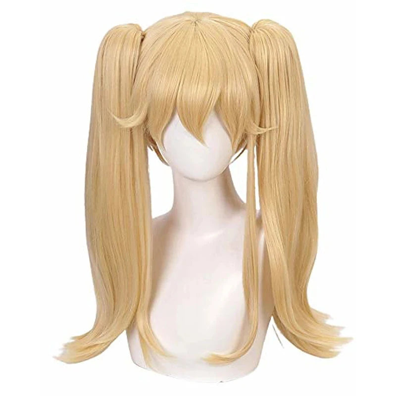 Heat Resistant Synthetic Cosplay Wig with Blonde Ponytail - Kakegurui Mary Saotome Style
