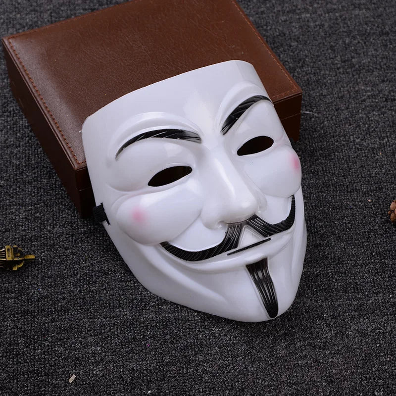 Guy Fawkes Anonymous Mask Halloween Cosplay Venetian Carnival Costume