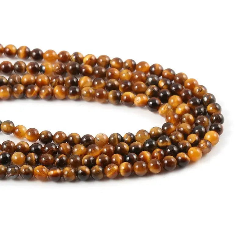Natural Stone Beads for Jewelry Making - Tiger Eye 2mm & 3mm Beads