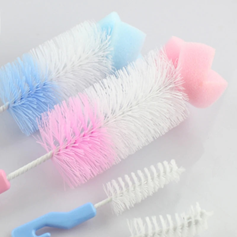 Baby Bottle Cleaner Sponge & Pacifier Brush Set - 2 Pieces