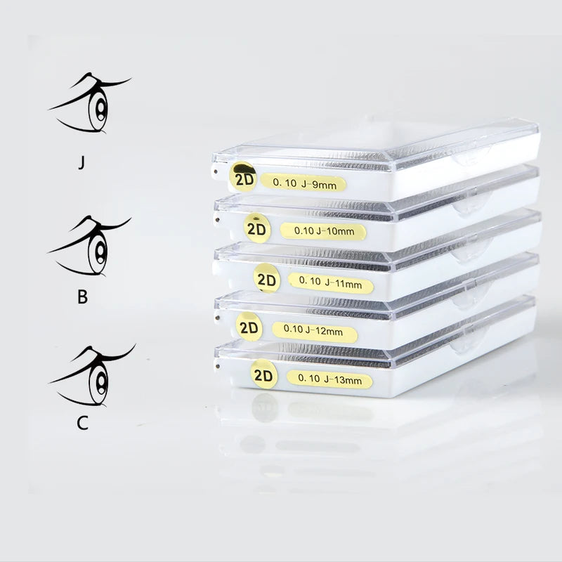 3 Pairs False Eyelash Extension Fans - Soft, Natural, Handmade Makeup Lashes