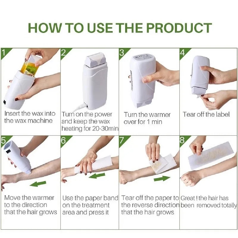 Wax Cartridge for Hair Removal Roll-On Warmer, 100g, Multiple Scents