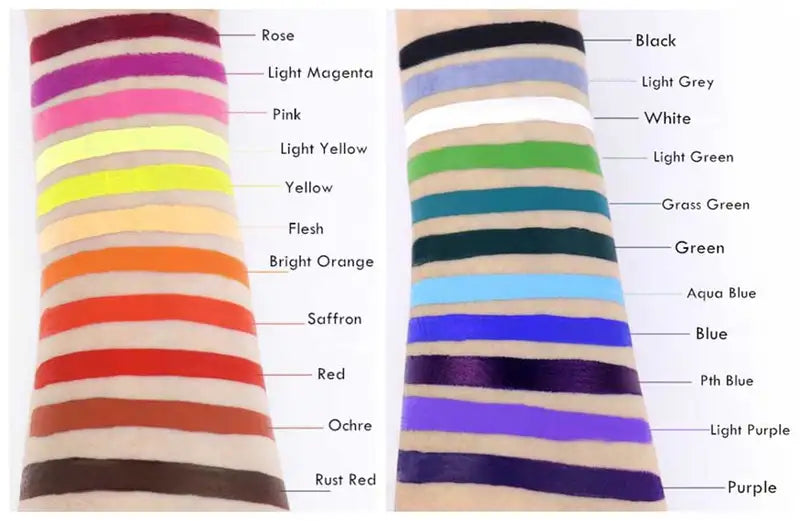 Water Activated Face & Body Painting Makeup Pigment 30g for Cosplay Festival Halloween